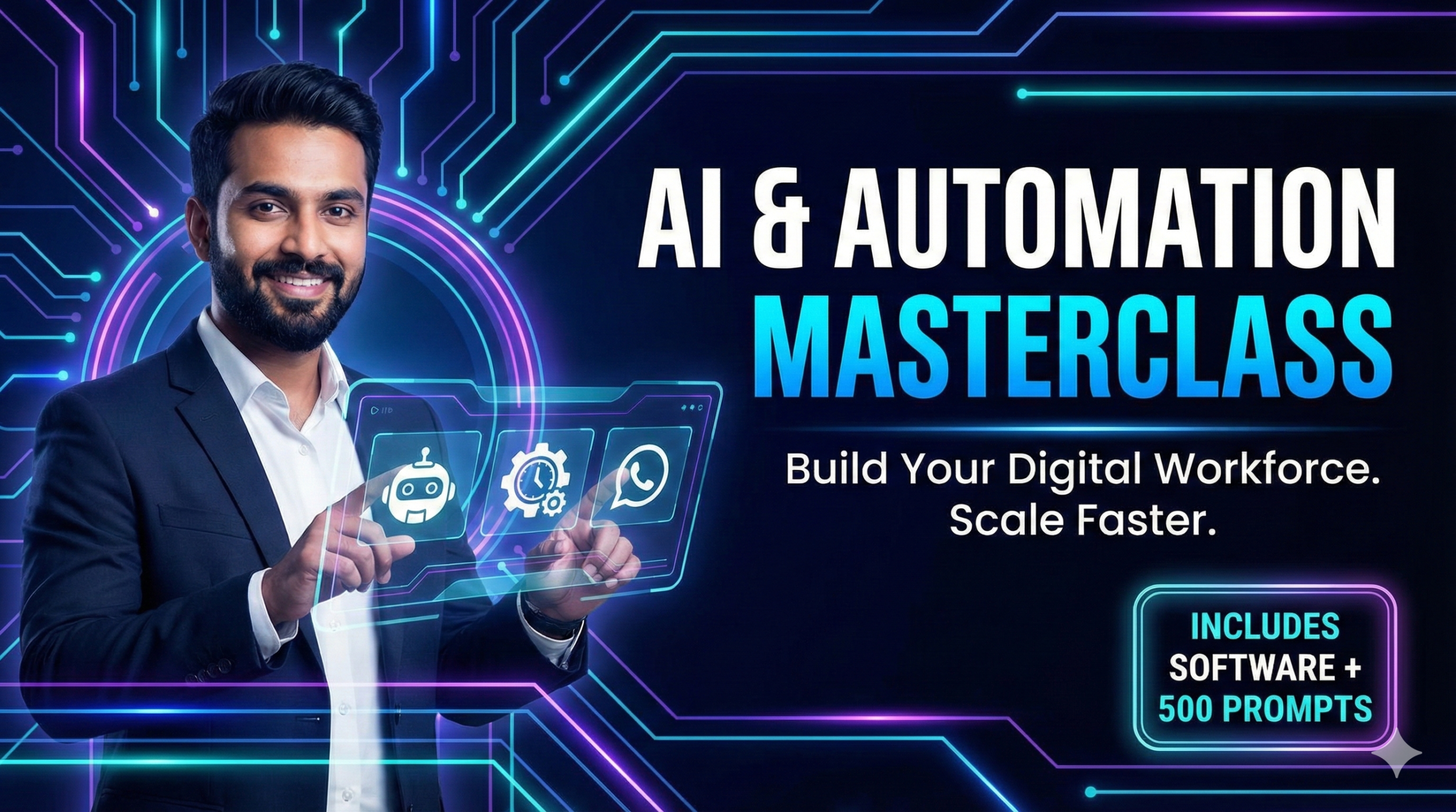The AI & Automation Masterclass + Software Bundle